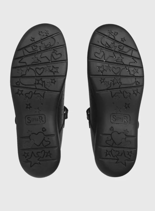 START-RITE Hope Black Leather T Bar School Shoes 11 Infant