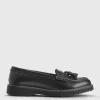 START-RITE Infinity Black Leather Loafer School Shoes 4