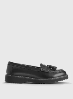 START-RITE Infinity Black Leather Loafer School Shoes 4