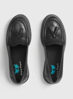 START-RITE Infinity Black Leather Loafer School Shoes 4
