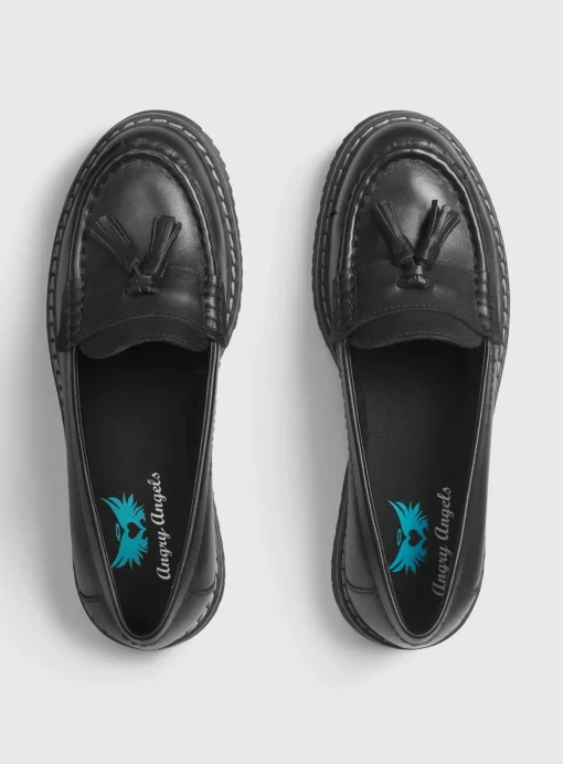 START-RITE Infinity Black Leather Loafer School Shoes 4