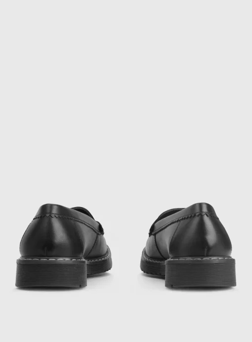 START-RITE Infinity Black Leather Loafer School Shoes 4