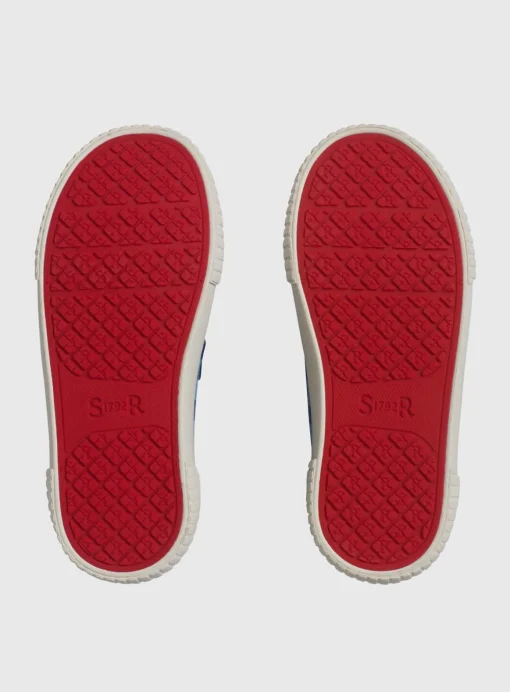 START-RITE Kicks Blue Check Double Strap Canvas Shoes 12.5 Infant