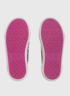 START-RITE Kicks Navy/Pink Double Strap Canvas Shoes 2