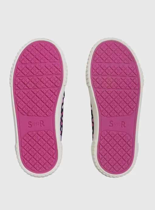 START-RITE Kicks Navy/Pink Double Strap Canvas Shoes 2