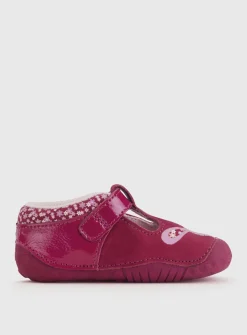 START-RITE Little Paws Red Soft Leather Pre Walker Shoes 3.5 Infant
