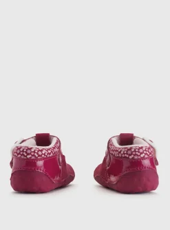 START-RITE Little Paws Red Soft Leather Pre Walker Shoes 3.5 Infant