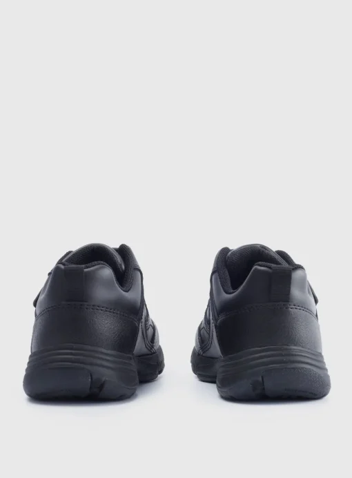 START-RITE Meteor Black Leather School PE Trainers 4