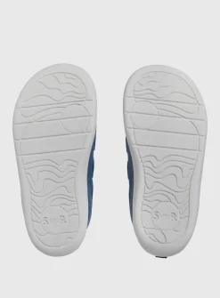 START-RITE Play house Blue Leather Rip Tape Pre School Trainer Shoes 4.5 Infant