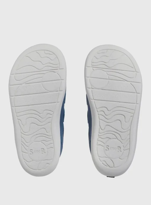 START-RITE Play house Blue Leather Rip Tape Pre School Trainer Shoes 4.5 Infant
