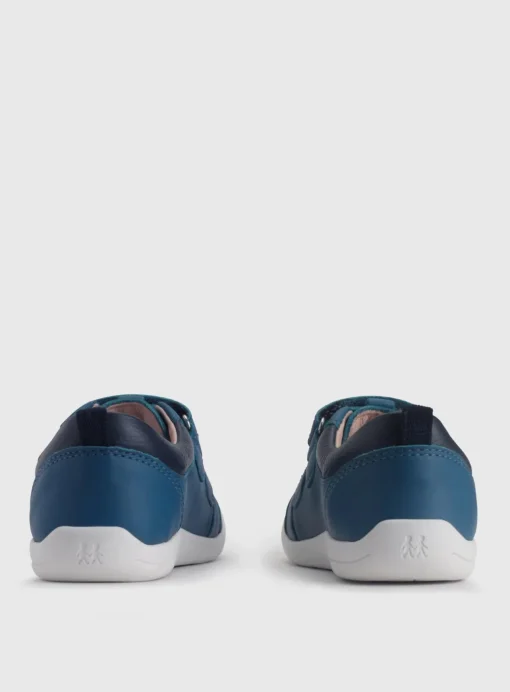 START-RITE Play house Blue Leather Rip Tape Pre School Trainer Shoes 4.5 Infant