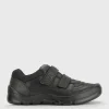 START-RITE Rhino Warrior Black Leather Rip Tape School Shoes 2