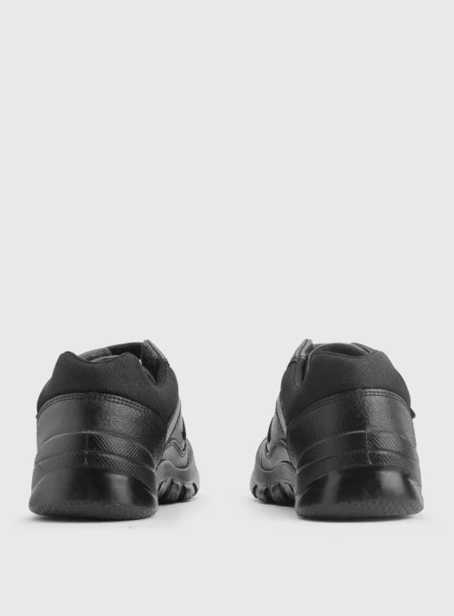 START-RITE Rhino Warrior Black Leather Rip Tape School Shoes 2