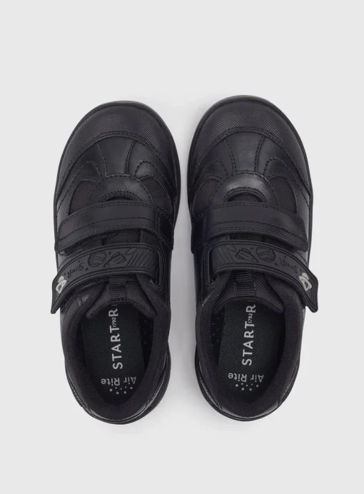START-RITE Rocket Black Leather Tough School Shoes 1