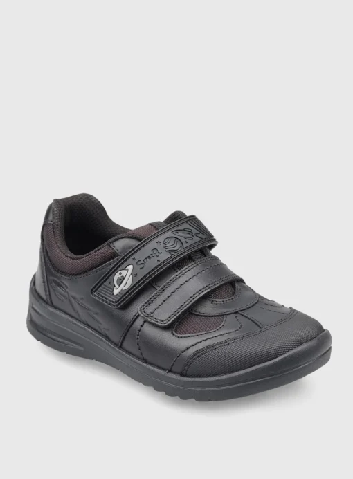 START-RITE Rocket Black Leather Tough School Shoes 1