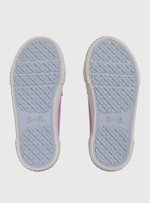 START-RITE Sandy Beach Pink Glitter Double Strap Canvas Shoes 2.5