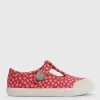 START-RITE Skipper Pink/Orange T Bar Canvas Shoes 12 Infant