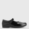 START-RITE Stardust Black Patent Leather Mary Jane School Shoes 1.5