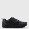 START-RITE Trooper Black Leather Rip Tape School Shoes 4
