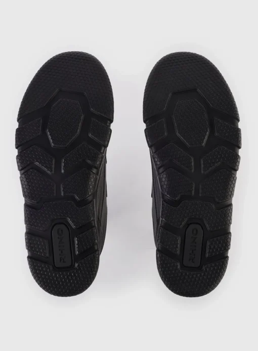 START-RITE Trooper Black Leather Rip Tape School Shoes 4