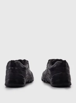 START-RITE Trooper Black Leather Rip Tape School Shoes 4