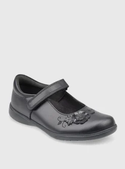 START-RITE Wish Black Leather Mary Jane School Shoes 10 Infant