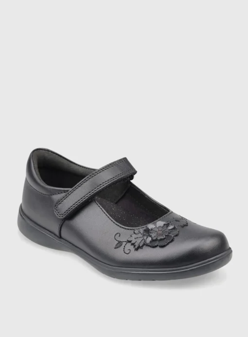 START-RITE Wish Black Leather Mary Jane School Shoes 10 Infant