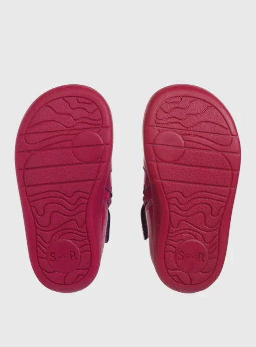 START-RITE Wonderland Cherry Red Patent Leather Zip Up First Chelsea Boots 4.5 Infant