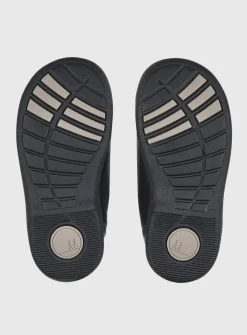 START-RITE Zig Zag Leather Rip Tape Black Leather School Shoes 8.5 Infant