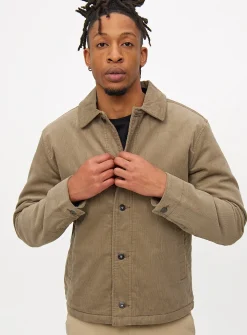 Stone Borg Lined Corduroy Shacket XL