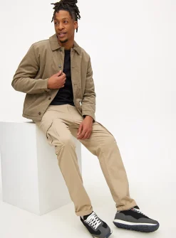 Stone Borg Lined Corduroy Shacket XL