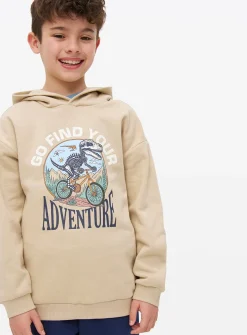 Stone Dino Adventure Graphic Hoodie 8 years