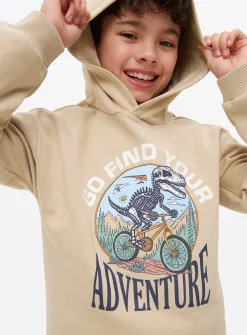 Stone Dino Adventure Graphic Hoodie 8 years