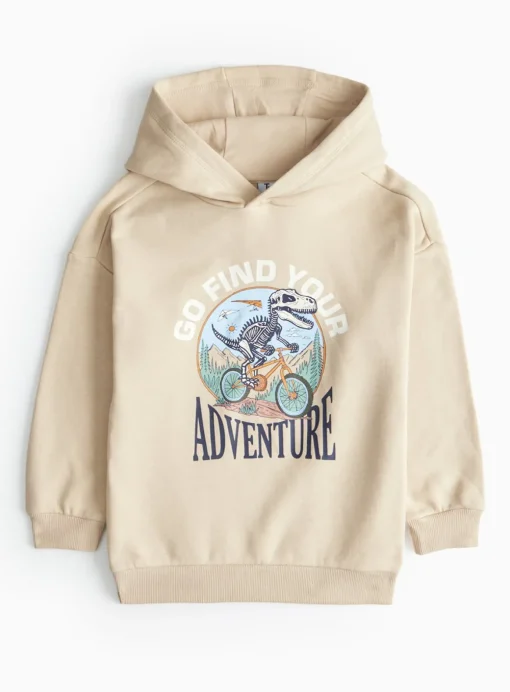 Stone Dino Adventure Graphic Hoodie 8 years