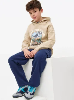 Stone Dino Adventure Graphic Hoodie 8 years