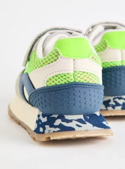 Stone Neon Contrast Jogger Trainers 10 Infant