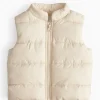 Stone Quilted Gilet 12-18 months