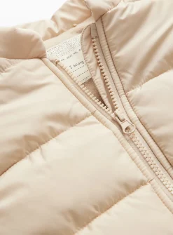 Stone Quilted Gilet 12-18 months