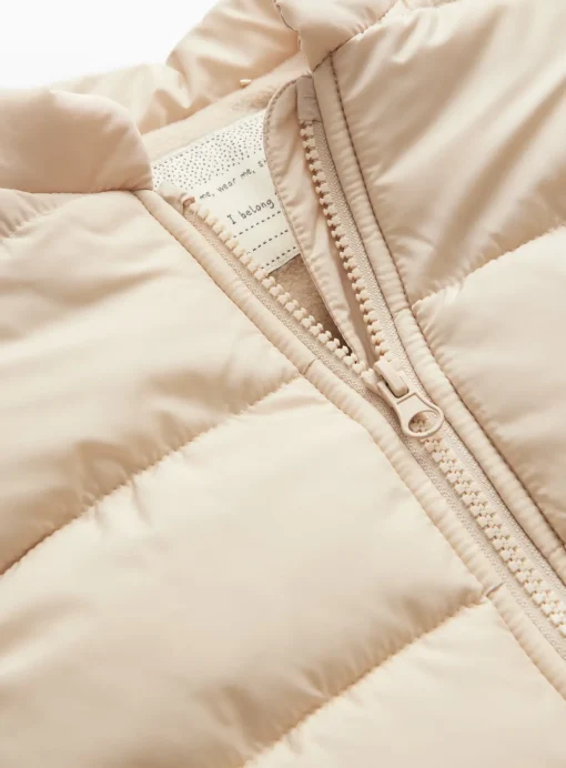 Stone Quilted Gilet 12-18 months