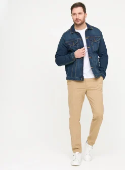 Stone Skinny Fit Chino Trousers 40R