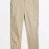 Stone Straight Leg Chino Trousers 36R