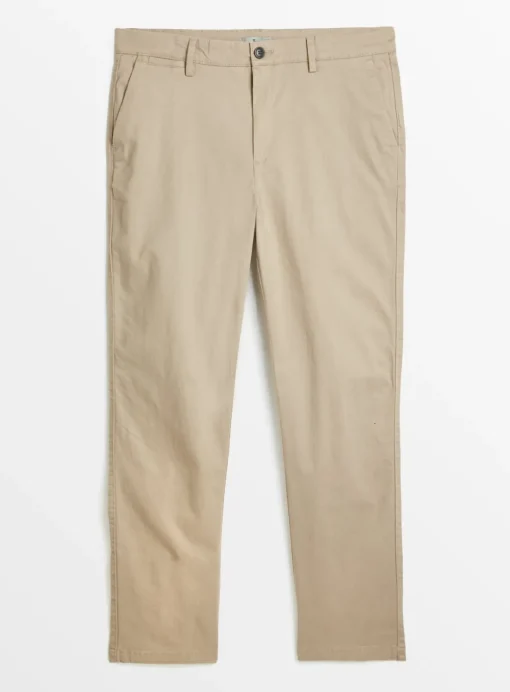 Stone Straight Leg Chino Trousers 36R