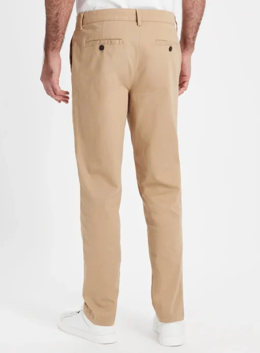 Stone Straight Leg Chino Trousers 36R
