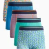 Stripe & Animal Print Trunks 5 Pack 4-5 years