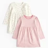 Stripe & Cherry Print Jersey Dress 2 Pack 12-18 months