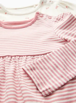 Stripe & Cherry Print Jersey Dress 2 Pack 12-18 months