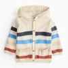Stripe Balloon Hooded Cardigan 6-9 months
