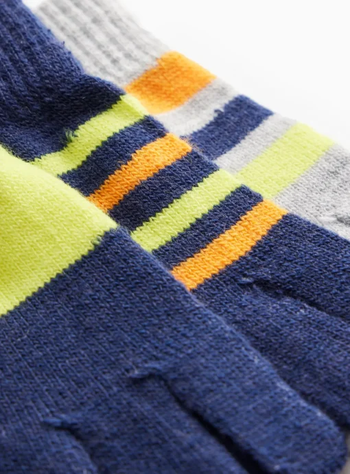 Stripe Magic Touchscreen Gloves 3 Pack One Size