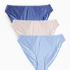 Stripe Mesh High Leg Knickers 3 Pack 18