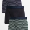 Striped Print Trunks 3 Pack XXL